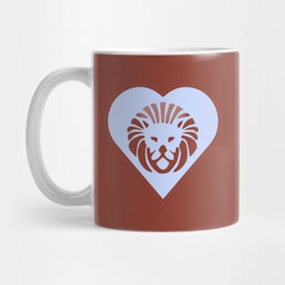 Big Lion Hearted (chocolate brown ver.) Mug